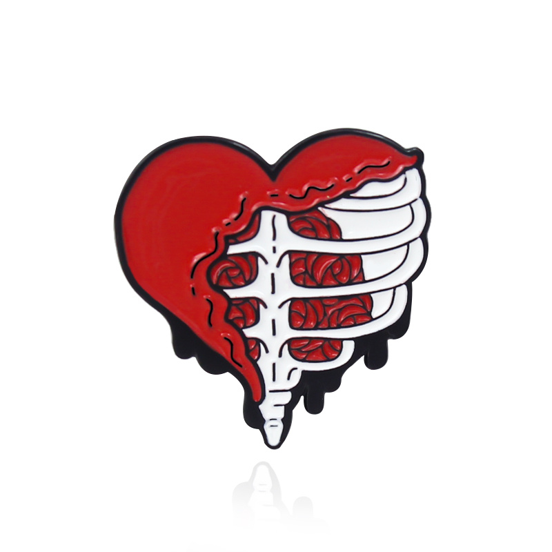 Skull Head Skull Heart Maxi Flower Tube Knit Emblem Women's Accessories